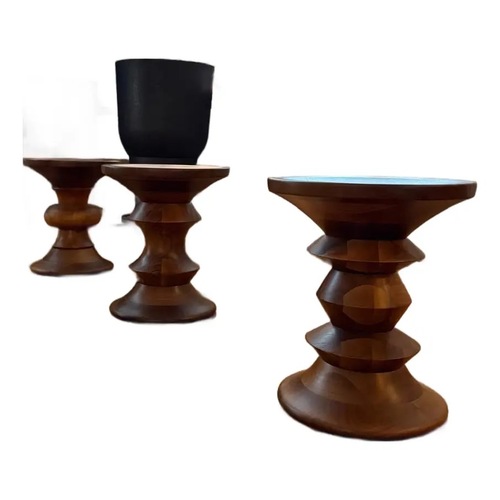 Used Herman Miller Charles and Ray Eames Dark Brown Wood Side Tables for sale on AptDeco