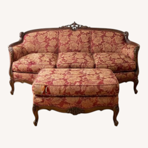 Used Antique Queen Anne 3 Seater Sofa for sale on AptDeco