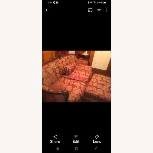 Used Antique Queen Anne 3 Seater Sofa for sale on AptDeco
