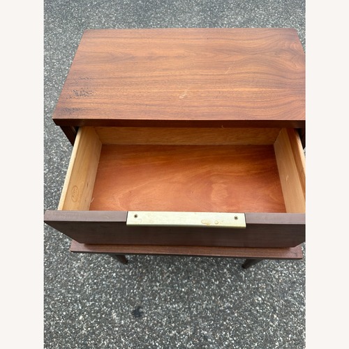 Used CF Kent Co Dark Brown Wood Side Table for sale on AptDeco