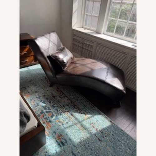 Used Vintage/Antique Dark Brown Chaise Lounge for sale on AptDeco