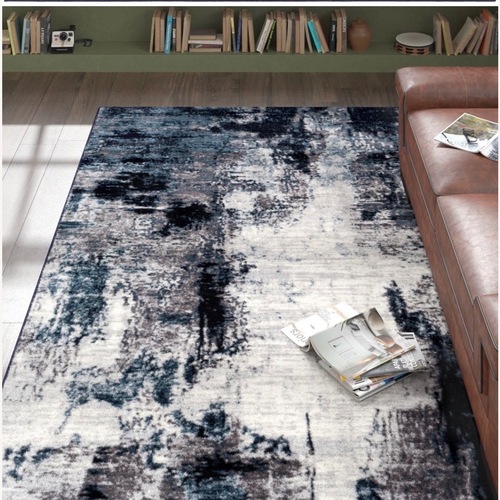Used Wayfair Abstract Fabric Area Rug 6' x 9' for sale on AptDeco