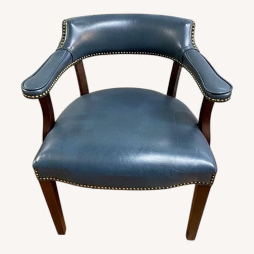 Used Italian Leather Captain Chair for sale on AptDeco