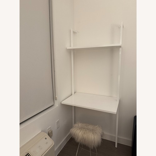 Used CB2 Stairway White Wood Desk for sale on AptDeco