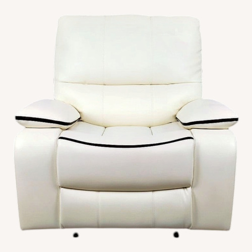 Used White Leather Recliner for sale on AptDeco