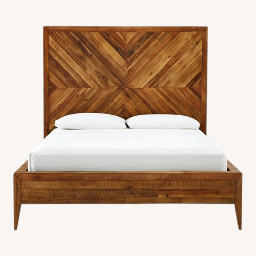 Used West Elm Alexa Reclaimed Wood Queen Bed for sale on AptDeco
