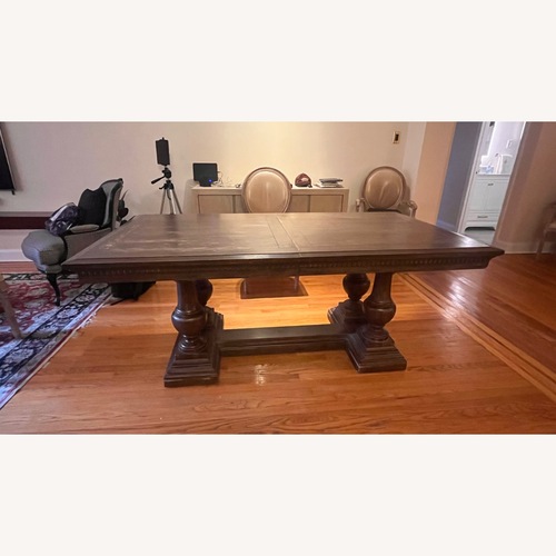 Used Restoration Hardware St. James Dark Brown Wood Dining Table for sale on AptDeco