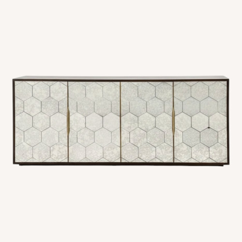 Used Four Hands Hughes Cybil Mirrored Honeycomb Sideboard for sale on AptDeco