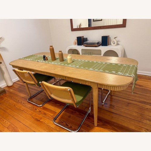 Used CB2 Providence Light Brown Wood Dining Table for sale on AptDeco