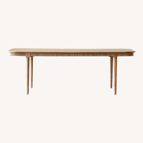 Used CB2 Providence Light Brown Wood Dining Table for sale on AptDeco
