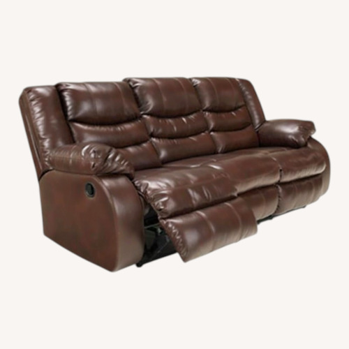 Used Ashley Furniture Dark Brown 3 Seater Sofa for sale on AptDeco