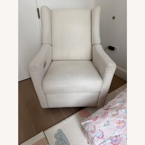 Used Babyletto Kiwi Cream Recliner Chair for sale on AptDeco