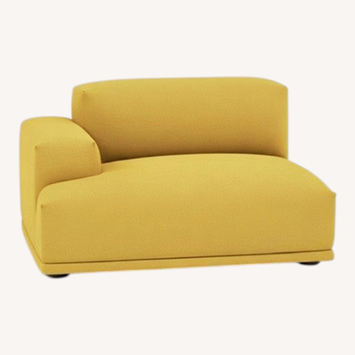 Used Muuto Yellow Wool 2 Piece Sectional for sale on AptDeco