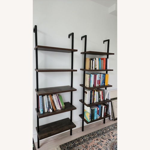 Used Article Dark Brown Wood Bookcases for sale on AptDeco