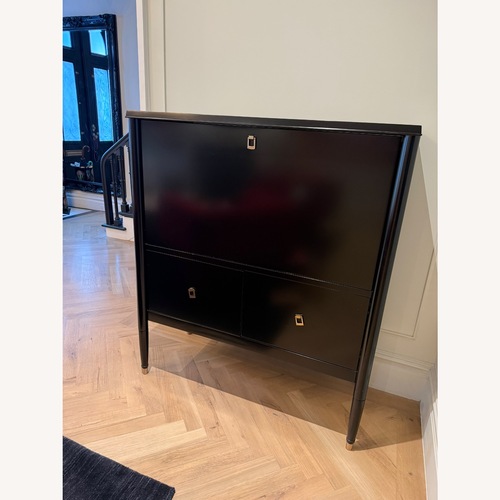 Used Williams Sonoma Black Wood Sideboard for sale on AptDeco