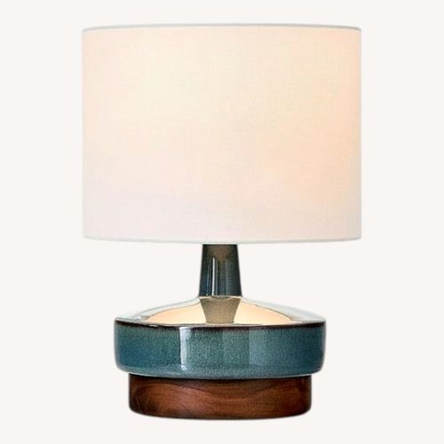 Used West Elm Blue Ceramic Table Lamps for sale on AptDeco