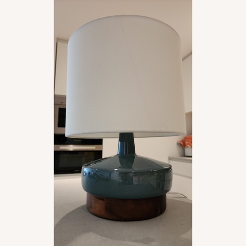 Used West Elm Blue Ceramic Table Lamps for sale on AptDeco