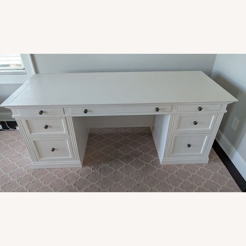 Used Livingston Executive Desk and Cabinet Office Set for sale on AptDeco