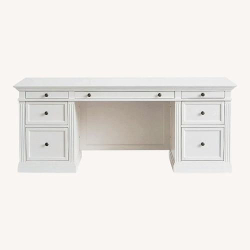 Used Livingston Executive Desk and Cabinet Office Set for sale on AptDeco