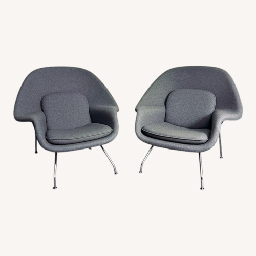 Used Iconic Womb Chairs with Ottoman for sale on AptDeco