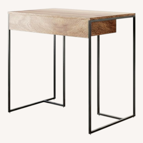 Used West Elm Industrial Solid Wood Mini Desk  for sale on AptDeco