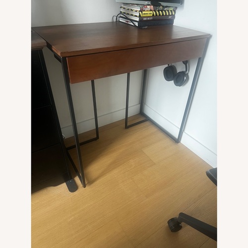 Used West Elm Industrial Solid Wood Mini Desk  for sale on AptDeco