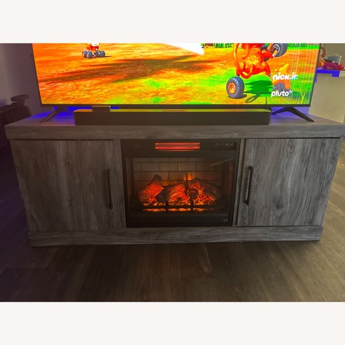 Used Baystorm TV Stand Fire Place for sale on AptDeco