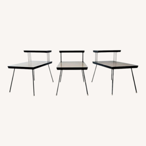 Used Pair of MCM Laminate Top Step Tables - Set of 3 for sale on AptDeco