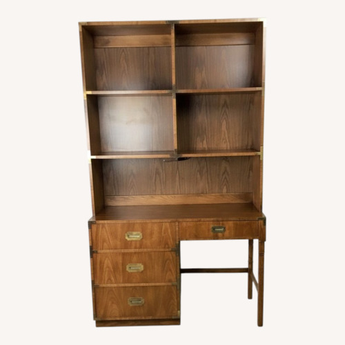 Used Campaign Style Writing Desk with Shelving for sale on AptDeco