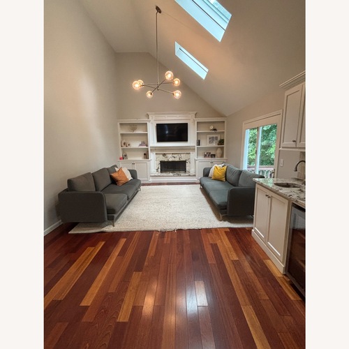 Used Interior Define Marlow Green Fabric 3+ Seater Sofas for sale on AptDeco