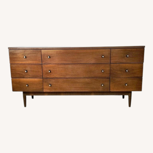 Used Mid Century 9 Drawer Lowboy Dresser by Stanley for sale on AptDeco