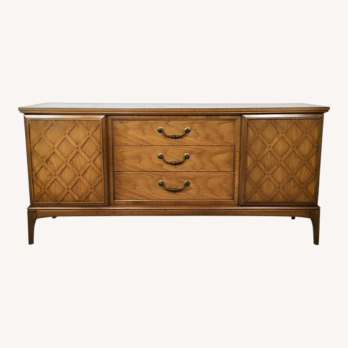 Used Mid Century Lowboy with Brass Hardware by United for sale on AptDeco