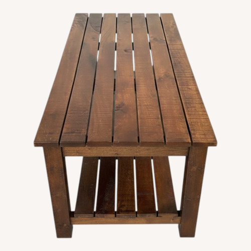 Used Nadeau Furniture Dark Brown Wood Coffee Table for sale on AptDeco