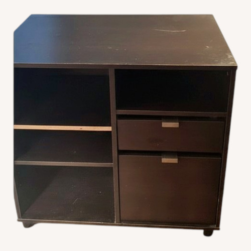 Used Dark Brown Wood Bookcase for sale on AptDeco