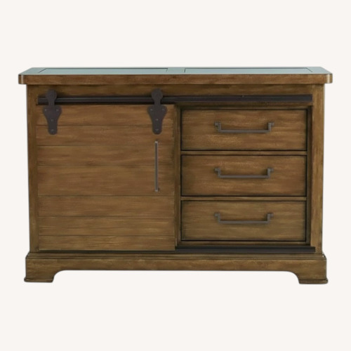 Used Liberty Furniture Dark Brown Wood Chest for sale on AptDeco