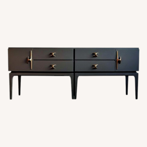 Used MCM Pair Nightstands Amazing Hardware for sale on AptDeco