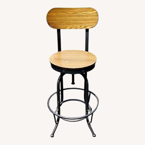 Used Adjustable Wood & Metal Bar Stools for sale on AptDeco
