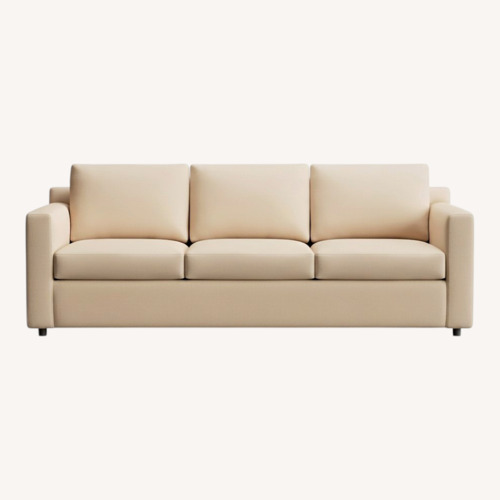 Used Crate & Barrel Barrett II 91" Natural Fabric Sleeper Sofa for sale on AptDeco