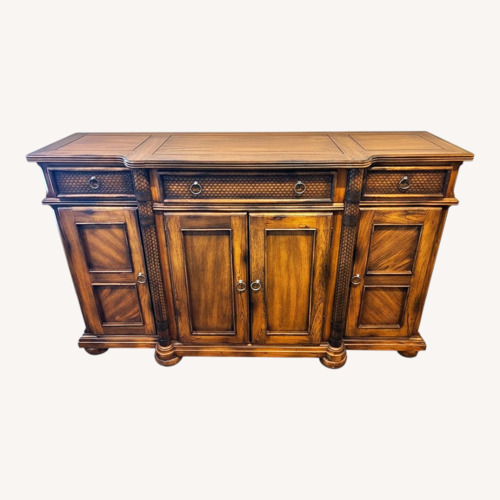 Used Dark Brown Wood Sideboard for sale on AptDeco