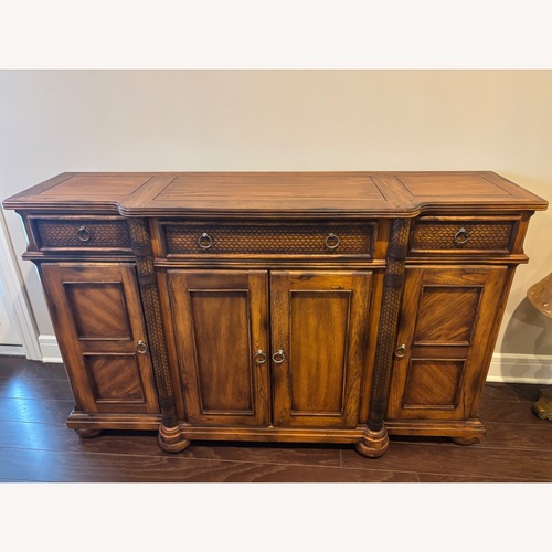 Used Dark Brown Wood Sideboard for sale on AptDeco