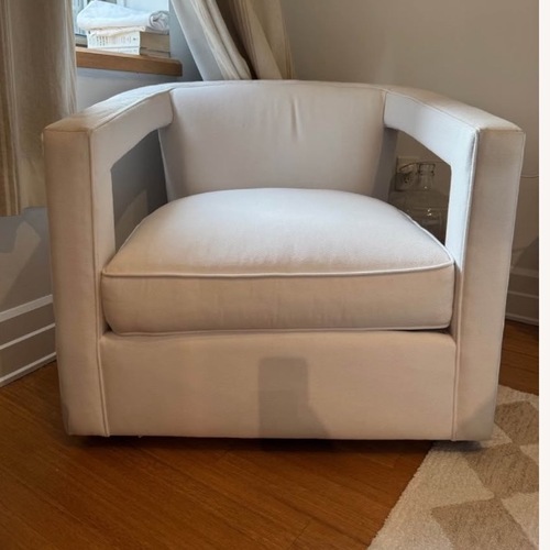 Used Bernhardt White Accent Chair for sale on AptDeco