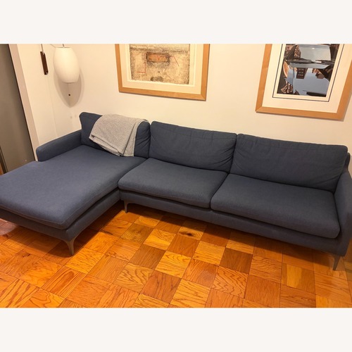 Used Wayfair Blue Chaise Lounge for sale on AptDeco