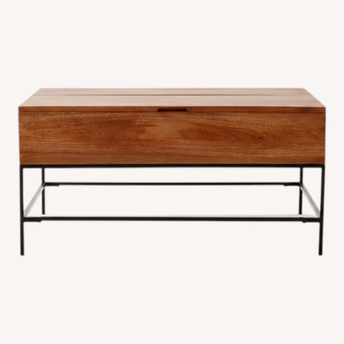 Used West Elm Natural Wood Coffee Table for sale on AptDeco