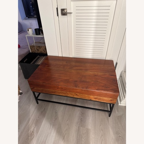 Used West Elm Natural Wood Coffee Table for sale on AptDeco