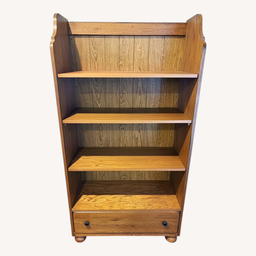 Used Natural Wood Bookcase x 2 for sale on AptDeco