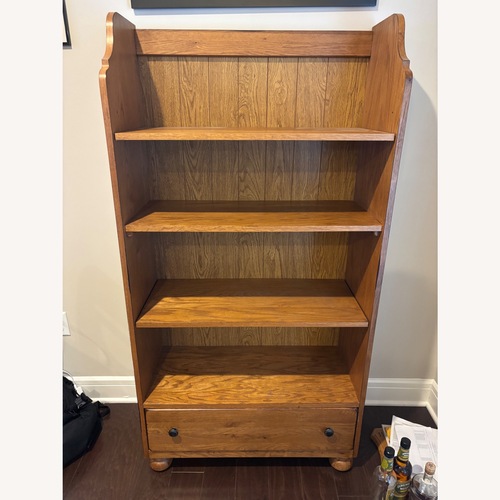 Used Natural Wood Bookcase x 2 for sale on AptDeco