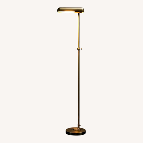 Used Restoration Hardware 1930s Parisian Task Floor Lamp – Antiqued Brass for sale on AptDeco