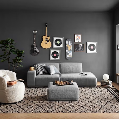 Used Castlery Todd Light Gray 3 Piece Sectional for sale on AptDeco
