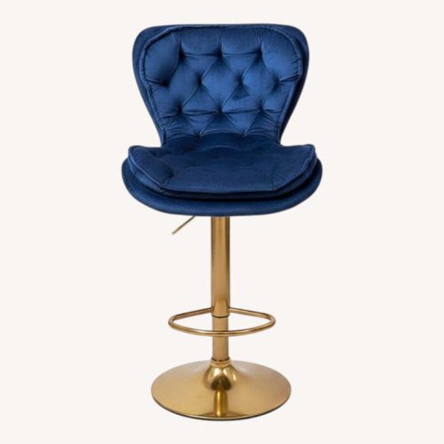 Used Blue Velvet Stools for sale on AptDeco
