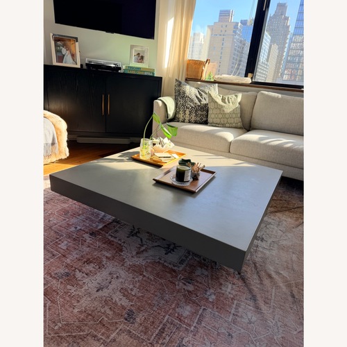 Used AllModern Dark Gray Concrete Coffee Table for sale on AptDeco